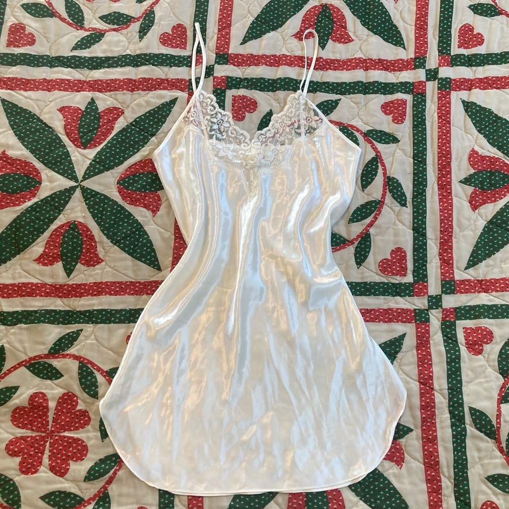 Vintage lingerie slip dress